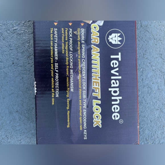 Tevlaphee Steering Wheel Lock Anti Theft Car Device Universal Theft Prevention - Picture 2 of 7